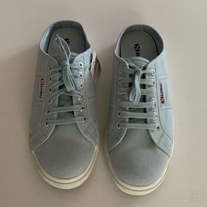 Superga Classic Slip-On Sneakers by in Blue